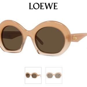 Like NEW Loewe half moon nude/tan sunglasses